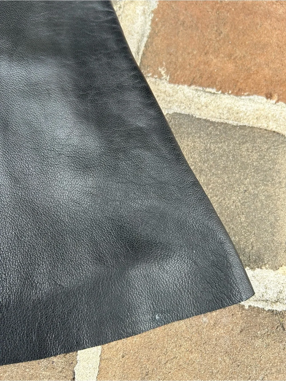 Victoria's Secret Black Lambskin Leather A-Line Twirly Mini Skirt y2k 12 - Picture 7 of 7